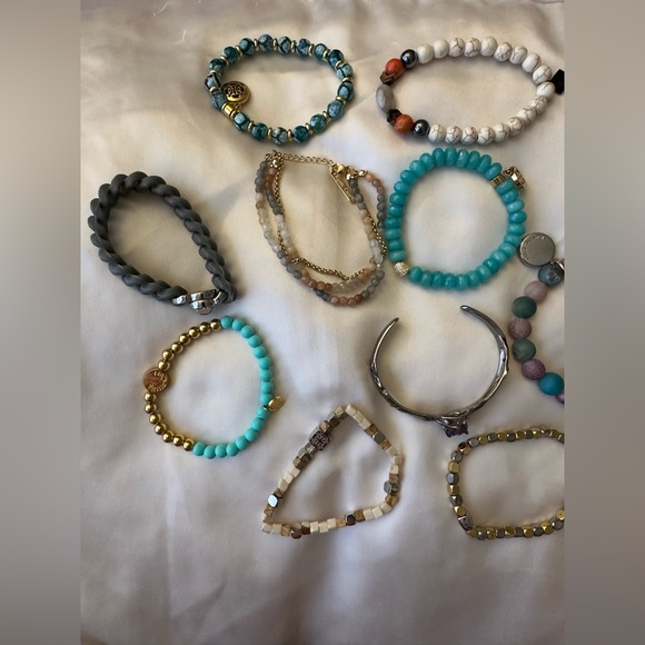 Rustic Cuff 24 Piece Bohemian Inspired Colorful Bracelet Set - Picture 4 of 9